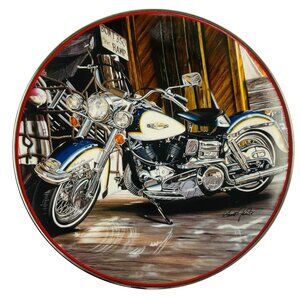Franklin Mint Harley-Davidson 1968 Electra Glide Collector Plate Decoration u